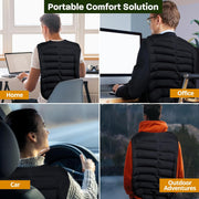 Kozi Revitalizing Back Wrap for Back Pain Relief, Microwavable Heating Wrap